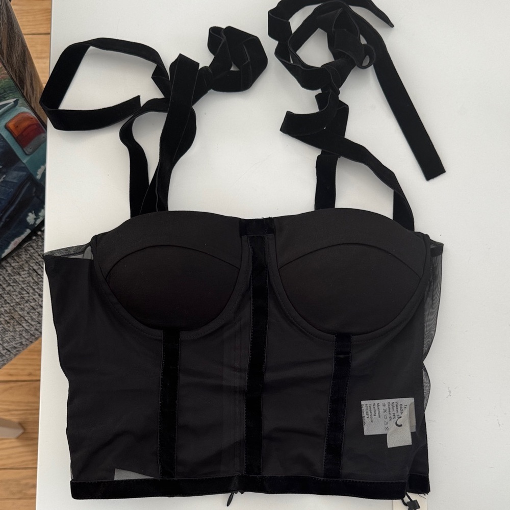 Commense Black Bustier Bra